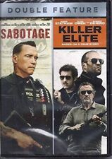 Double Feature Sabotage Killer Elite Arnold Schwarzenegger Robert De Niro DVD