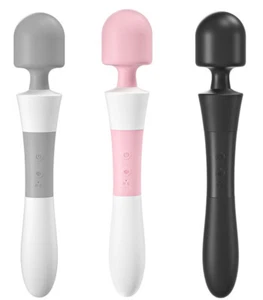 USB Cordless Handheld Massager Wand Vibrating Magic Therapy Motor Wireless Body - Foto 1 di 21