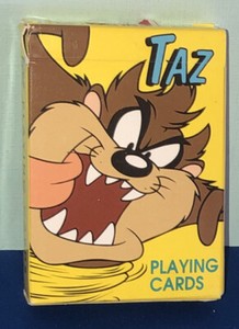 Taz Tasmanian Devil Playing Cards Deck Looney Tunes 1996 Taz-Mayhem