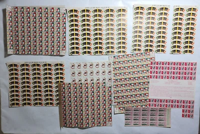 Vtg American Lung Association Christmas / Easter Seals large lot Over 700 Seals Foto 1 de 4