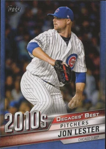 JON LESTER 2020 Topps Series 2 DECADES' BEST BLUE PARALLEL DB-100 - Picture 1 of 1