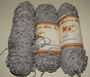 3 Skeins, Scott's Woolen Mill, Inc., "Shimmer", 100% Rayon Chenille Yarn - Picture 1 of 3