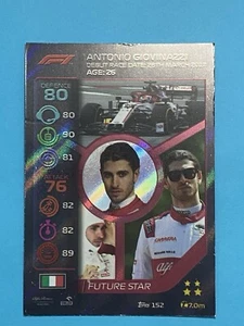 2020 Topps Turbo Attax Formula 1 Future Star Antonio Giovinazzi #152 F1 - Picture 1 of 5
