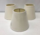 NEW Pottery Barn Linen Chandelier Shades~SET OF 3~Ivory