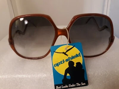 Gafas de sol Opti-Shield de colección años 80 nuevas de colección retro mod ojos grandes Corea accesorios de moda  Foto 1 de 4
