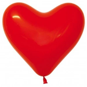28CM RED LATEX HEART SHAPED BALLOONS 12 PACK VALENTINES DAY PARTY DECORATIONS - Picture 1 of 1