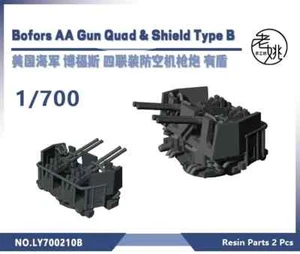 Pistola antiaérea LY700210B piezas de actualización Marina de los Estados Unidos 40 mm Quad Bofors con escudo - Imagen 1 de 5