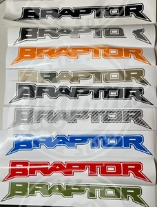 Pair BRAPTOR Decal for Bronco Raptor Sticker Fits Bronco6g SVT Many Colors Sizes - Foto 1 di 12