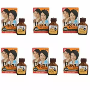 Bigen Powder Hair Color, Black Brown N20 - Pack of 6 (Combo Set) - Picture 1 of 2