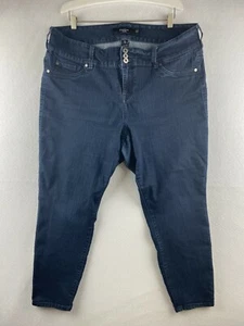 Torrid Jeans Womens 20 S Skinny Ankle High-Rise Stretch Denim Dark Wash Blue - Imagen 1 de 11