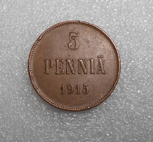 Monete Finlandia 5 Pennia 1915 circolate (2) - Foto 1 di 8