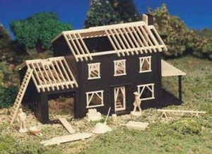 KIT DE CONSTRUCCIÓN BACHMANN PLASTICVILLE CASA EN CONSTRUCCIÓN ESCALA HO - Imagen 1 de 1