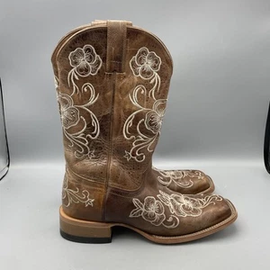Shyanne Lasy Western Boot Brown Women's Size 10M - Picture 1 of 8