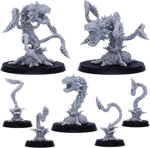 Juego de miniaturas de monstruos de fantasía RPG de 28 mm para hombre comiendo plantas - DnD resina - Imagen 1 de 5