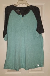 American Eagle Active blue shirt men’s size XXL 2XL #055 - Picture 1 of 4