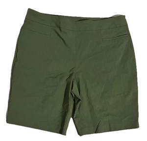 Time and Tru Olive Green Shorts Women’s Sz XL/16-18 Stretchy NWOT - Picture 1 of 11
