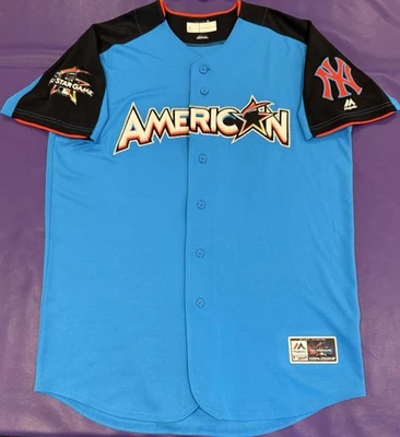 Camiseta deportiva auténtica Aaron Judge New York Yankees 2017 All Star/HR Derby On Field 48 Foto 1 de 4