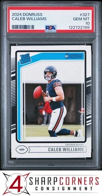 Panini Donruss #327 2024 Caleb Williams novato con clasificación RC PSA 10 Foto 1 de 2
