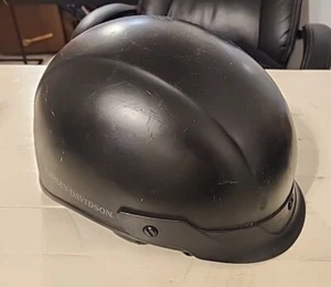 Medios cascos para motocicleta Harley Davidson HD-J03 negros aprobados por puntos con visera - Imagen 1 de 5