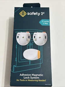 NEW Safety 1st Adhesive Magnetic Lock System 2 Locks and 1 Key - Picture 1 of 5