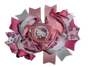 NEW Hello Kitty Girls 5-Inch Hair Bow Clip - Picture 1 of 2