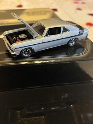 NIB 1970 SILVER YENKO DEUCE CHEVY NOVA 350 LT /1 GMP 1:43 LIMITED EDITION DIECAS - Image 1 of 4