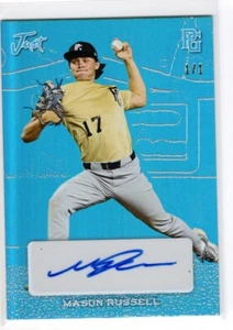 2023 Leaf Perfect Game Just Mason Russell Blue 1/1 Auto RC - Picture 1 of 1