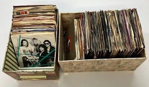 Mixed Lot 200+ 7” Inch Vinyl Records Mixed Genres and Artists Classic Rock - Picture 1 of 16