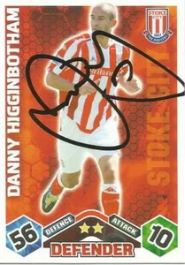 DANNY HIGGINBOTHAM SIGNED STOKE 2009/2010 MATCH ATTAX TRADING CARD+COA - Picture 1 of 1