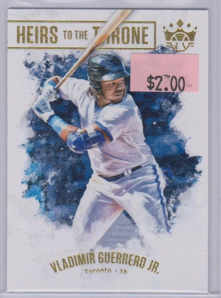 VLADIMIR GUERRERO JR 2019 DIAMOND KINGS HEIRS TO THE THRONE BLUE JAYS Foto 1 de 1