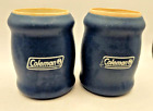 Lot 2 Coleman Koozie Insulated Can Holders Lantern Logo Green Vintage Coozie