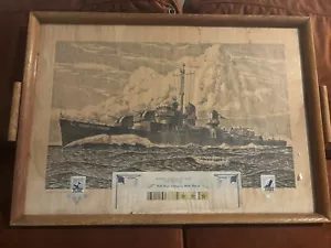 **RARO** con nome USS Dashiell incorniciato arte veterana - Foto 1 di 6