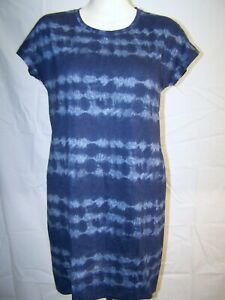 Sonoma Intimates Pajama Dress Womens Medium 8 10 Blue Sleepwear T-Shirt Cool