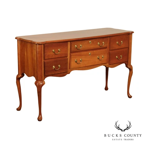 Harden Queen Anne Style Cherry Six Drawer Sideboard Cover