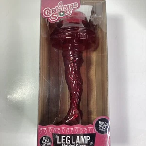 A Christmas Story Molded Leg Lamp Drinking Glass 18 oz Red Edition NEW - Picture 1 of 9