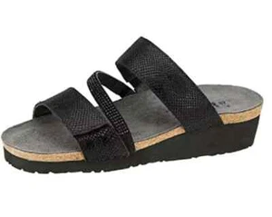 Naot Z7512* Womens Black Snake Sheryl Slide Sandal Size US 9 EU 40 - Picture 1 of 2