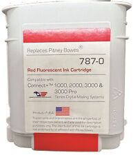 Remanufactured Postage Meter Red Ink Cartridge for Pitney Bowes 787-0
