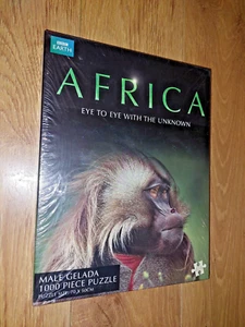BBC Earth Africa Male Gelada 1000 Piece Jigsaw Puzzle 70 x 50cm New & Sealed - Picture 1 of 2