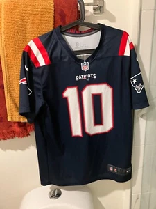 Jones #10 Nike Dri Fit blau New England Patriots Trikot Erwachsene Medium NEU - Bild 1 von 3