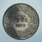 SVIZZERA 1/2 FRANCO 1879 B  SILVER COIN ARGENTO MONETE DA COLLEZIONE