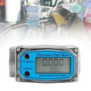 1" Digital Turbine Flow Meter LCD Display Flowmeter Flow Rate Of 10-100LPM RA - Picture 1 of 12