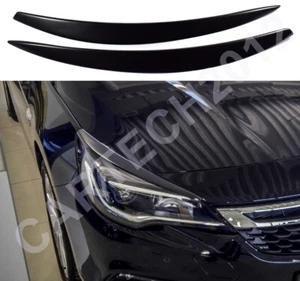 Faro Vauxhall Opel Astra K MK7 cejas, cubiertas para párpados, plástico ABS, afinación - Imagen 1 de 4