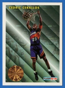 1993-94 Fleer Basketball #222 Cedric Ceballos Phoenix Suns League Leader - Picture 1 of 2