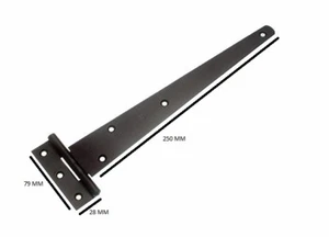Gate shed door tee t hinge 10 inch 250mm black Qty. 100 pairs - Picture 1 of 1