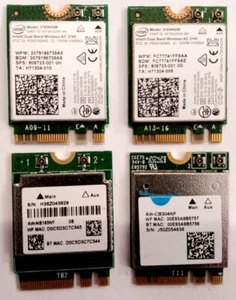 4 Pz. Modulo Scheda di Rete Interna M.2 Dual Band Wi Fi Wireless Bluetooth - Zdjęcie 1 z 1