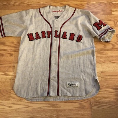 Camiseta deportiva de béisbol Maryland Terrapins Coliseo atletismo talla L cosida ¡Rara!. Foto 1 de 4