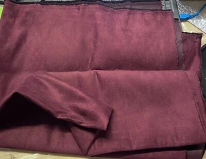 Borgoña Imitación Micro Gamuza Tela de Tapicería Poliéster Tapicería Cortinas - Imagen 1 de 1