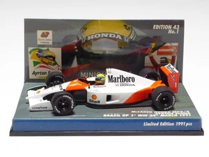 MINICHAMPS 1:43 McLAREN MP4/6 A. SENNA BRASIL GP 1ª FUNDACIÓN GANADORA Nº1 Marlboro - Imagen 1 de 6