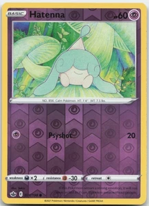 Hatenna 071/198 Reverse Holo SWSH06: Chilling Reign Pokemon Card NM - Picture 1 of 1