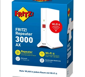 !! AVM FRITZ!Repeater 3000 AX WLAN Repeater - technisch/Optisch TOP ZUSTAND !! - Photo 1/3